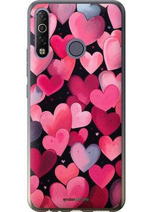 Чехол на tecno camon 12 air cc6 сердечки 4 "5662u-2389-2448"