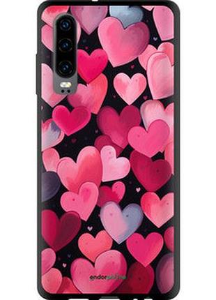 Чехол на huawei p30 сердечки 4 "5662b-1622-2448"