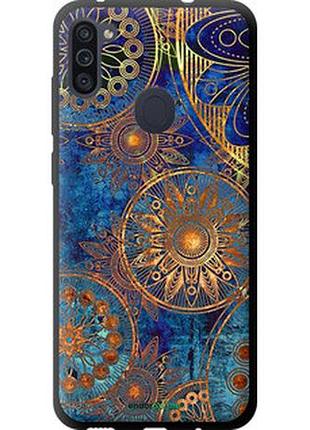 Чехол на samsung galaxy m11 m115f золотой узор "678b-1905-2448"