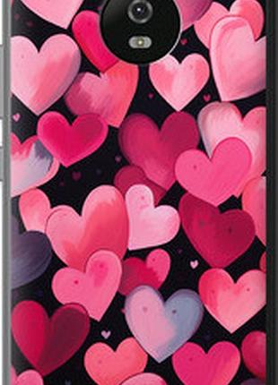 Чехол на motorola moto g5 сердечки 4 "5662u-832-2448"