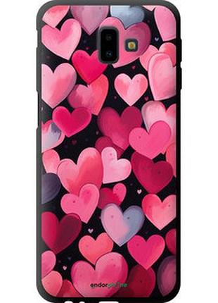 Чехол на samsung galaxy j6 plus 2018 сердечки 4 "5662b-1586-2448"