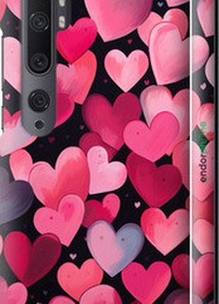 Чехол на xiaomi mi note 10 сердечки 4 "5662m-1820-2448"
