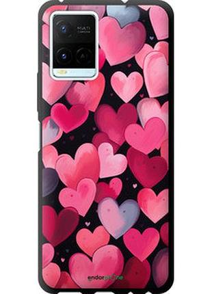 Чехол на vivo y21s сердечки 4 "5662b-2550-2448"