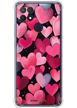 Чехол на oppo a15s сердечки 4 "5662sp-2527-2448"