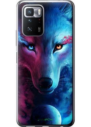 Чехол на xiaomi poco x3 gt арт-волк "3999u-2511-2448"
