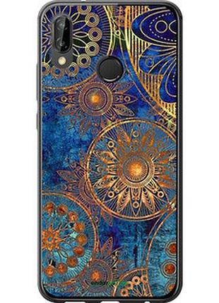 Чехол на huawei p20 lite золотой узор "678t-1410-2448"