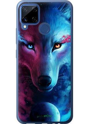 Чехол на realme c15 арт-волк "3999u-2063-2448"