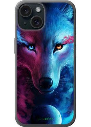 Чехол на iphone 15 арт-волк "3999u-3075-2448"