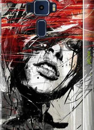 Чохол на asus zenfone 3 ze520kl обличчя дівчини "1162m-449-2448"