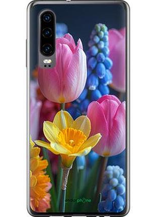 Чехол на huawei p30 весенние цветы "6058u-1622-2448"