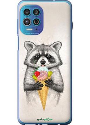 Чехол на motorola edge s енотик с мороженым "4602u-2860-2448"
