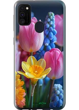 Чехол на samsung galaxy m21 m215f весенние цветы "6058u-2016-2448"