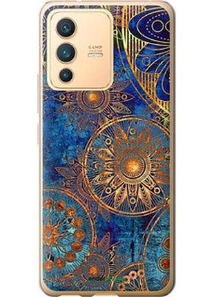 Чехол на vivo v23 золотой узор "678u-2642-2448"
