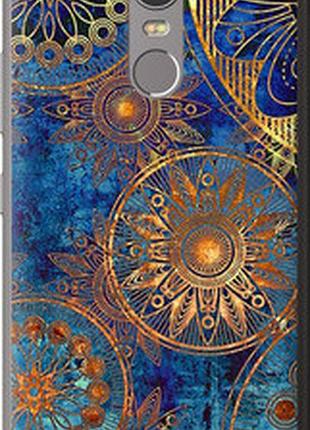 Чехол на lenovo k6 note золотой узор "678t-453-2448"