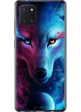 Чехол на samsung galaxy note 10 lite арт-волк "3999u-1872-2448"