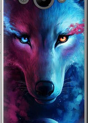 Чехол на huawei y3 2017 арт-волк "3999t-991-2448"