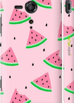 Чехол на sony xperia sp m35h розовый арбуз "4314m-280-2448"