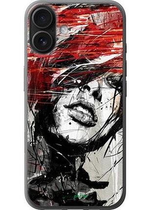 Чехол на iphone 16 plus лицо девушки "1162u-3714-2448"