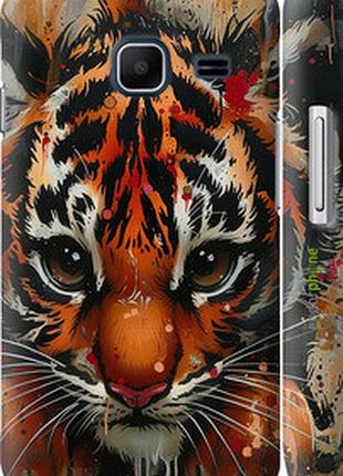 Чехол на samsung galaxy j1 mini j105h mini tiger "6052m-258-2448"