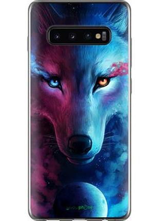 Чехол на samsung galaxy s10 plus арт-волк "3999u-1649-2448"