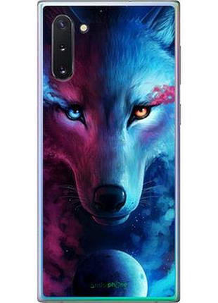 Чехол на samsung galaxy note 10 арт-волк "3999u-1718-2448"