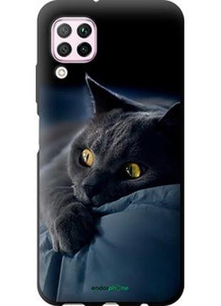 Чохол на huawei nova 6se димчастий кіт "825b-1823-2448"