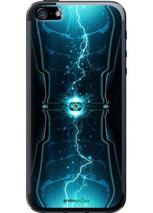 Чехол на iphone 5s молнии в цилиндре "120t-21-2448"