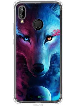Чехол на huawei p20 lite арт-волк "3999sp-1410-2448"