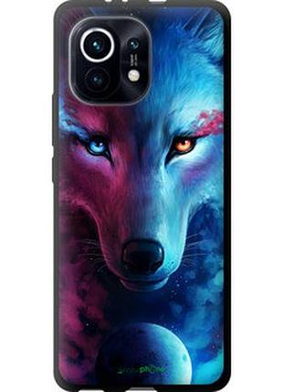 Чехол на xiaomi mi 11 арт-волк "3999b-2253-2448"