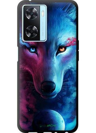 Чехол на oppo a57s арт-волк "3999b-2931-2448"