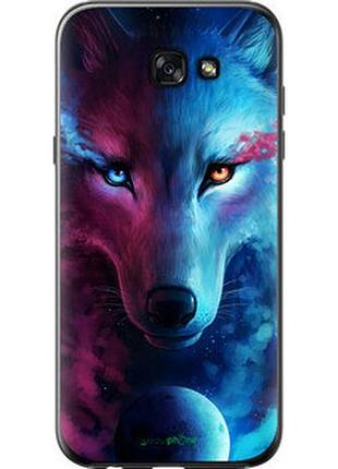 Чехол на samsung galaxy a7 (2017) арт-волк "3999t-445-2448"