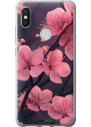 Чохол на xiaomi redmi s2 пурпурова сакура "6075u-1494-2448"