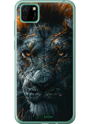 Чехол на huawei y5p пламенный лев "6153t-1936-2448"