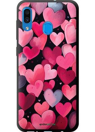 Чехол на samsung galaxy a30 2019 a305f сердечки 4 "5662b-1670-2448"