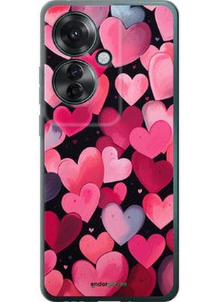 Чехол на oppo reno11 f сердечки 4 "5662u-3671-2448"