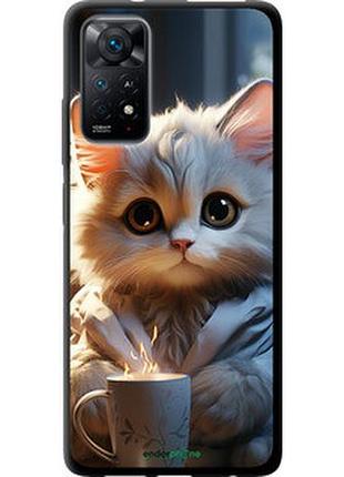 Чехол на xiaomi redmi note 11s 4g white cat "5646b-3936-2448"