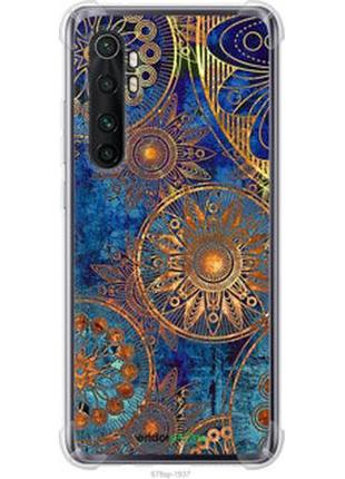 Чехол на xiaomi mi note 10 lite золотой узор "678sp-1937-2448"