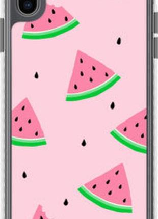 Чехол на iphone xs max розовый арбуз "4314pc-1557-2448"