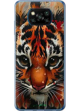 Чехол на xiaomi poco x3 mini tiger "6052u-2073-2448"