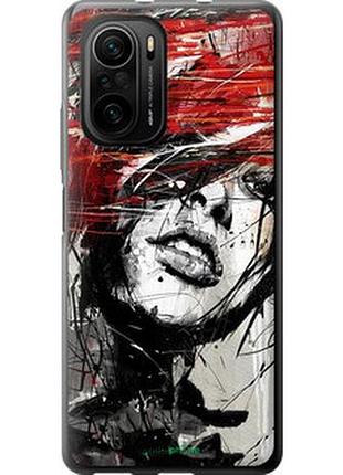 Чехол на xiaomi mi 11i лицо девушки "1162u-3935-2448"