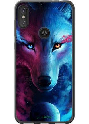 Чехол на motorola one power арт-волк "3999u-1588-2448"