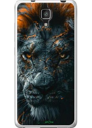 Чехол на xiaomi mi4 пламенный лев "6153t-163-2448"