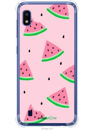 Чехол на samsung galaxy a10 2019 a105f розовый арбуз "4314sp-1671-2448"