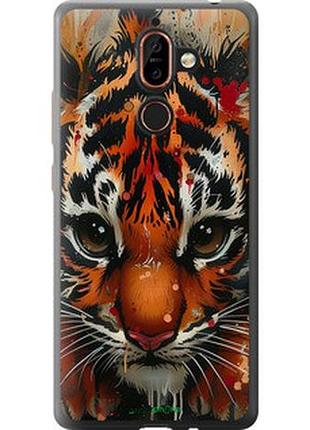 Чехол на nokia 7 plus mini tiger "6052u-1354-2448"