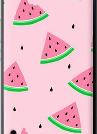 Чехол на huawei honor 6 plus розовый арбуз "4314u-179-2448"