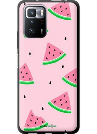 Чехол на xiaomi poco x3 gt розовый арбуз "4314b-2511-2448"