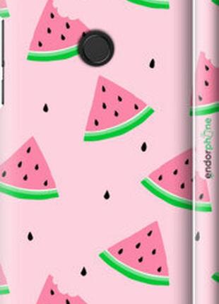 Чехол на huawei honor 7c pro розовый арбуз "4314m-2070-2448"