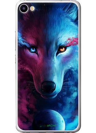 Чехол на meizu u20 арт-волк "3999t-416-2448"