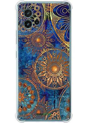 Чехол на motorola g72 золотой узор "678sp-2859-2448"