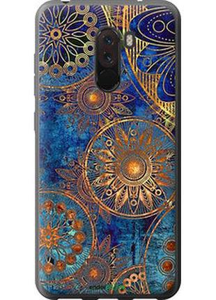 Чехол на xiaomi pocophone f1 золотой узор "678t-1556-2448"